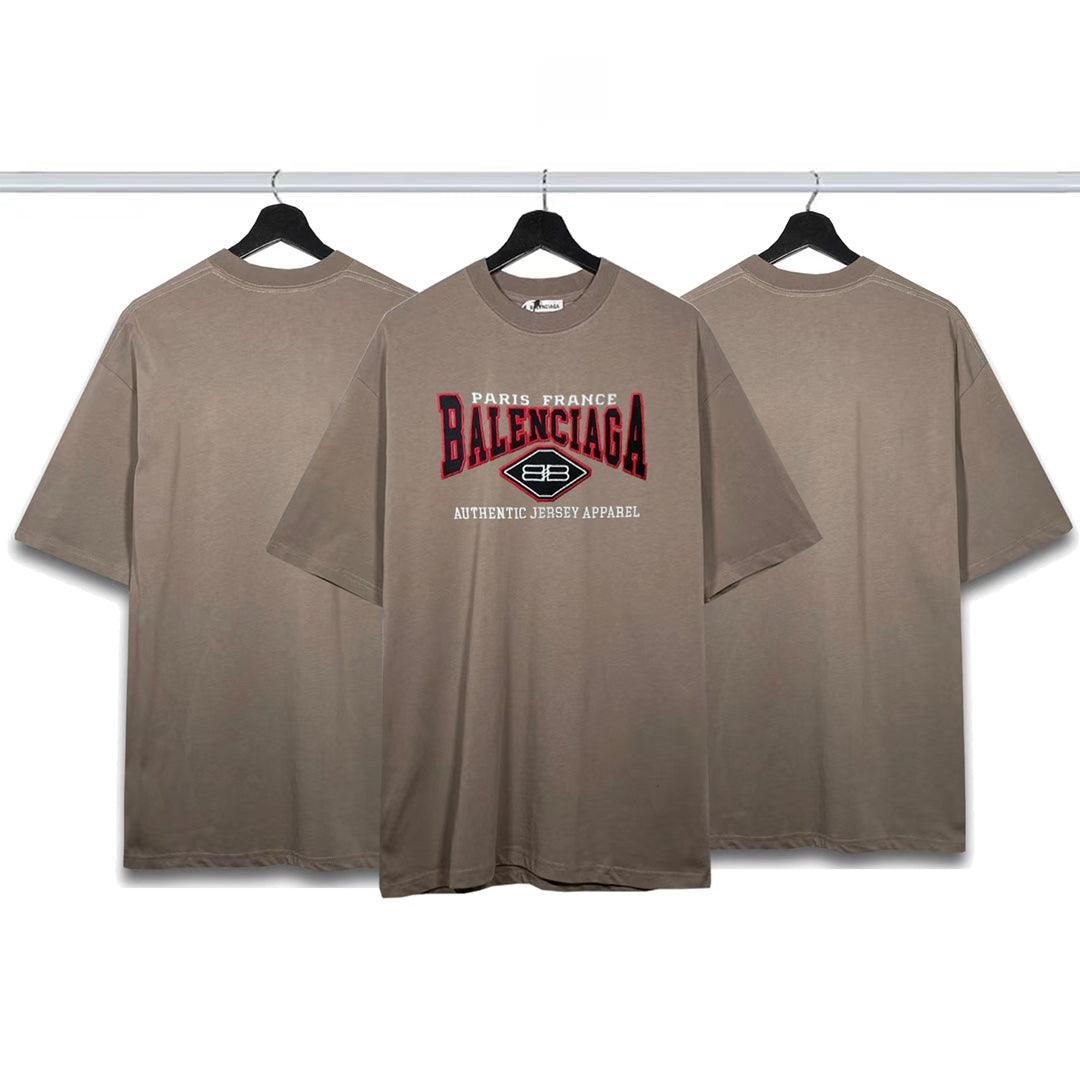 Balenciaga Brown T-Shirt Without Collar Banlieue91