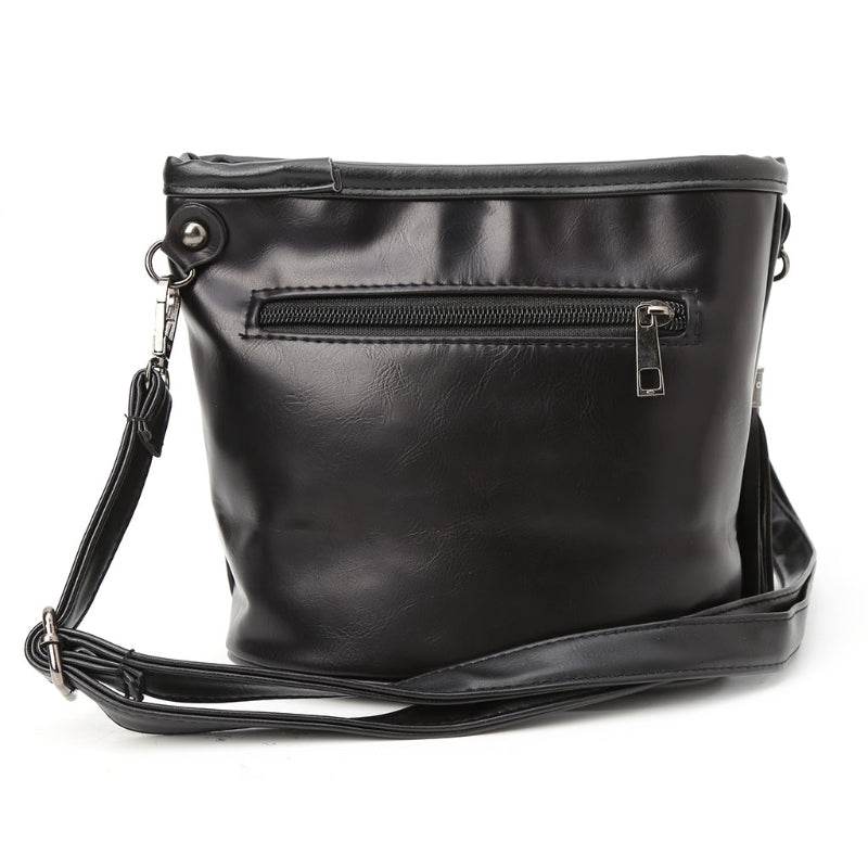 Trendy shoulder Women bag with diamond skull