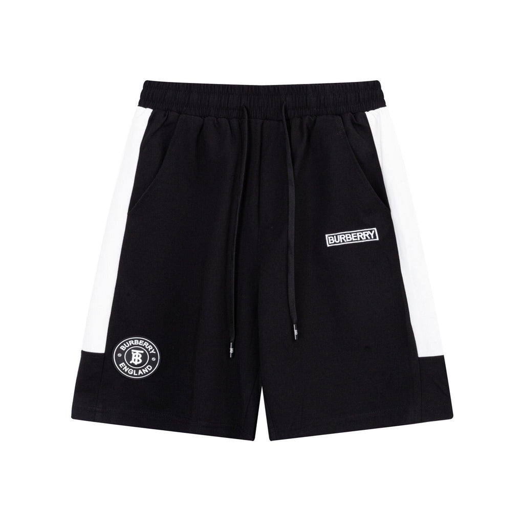 Burberry Men's Striped Cotton Knit Basketball Shorts 'Black/White' Banlieue91