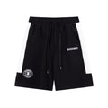 Burberry Men's Striped Cotton Knit Basketball Shorts 'Black/White' Banlieue91