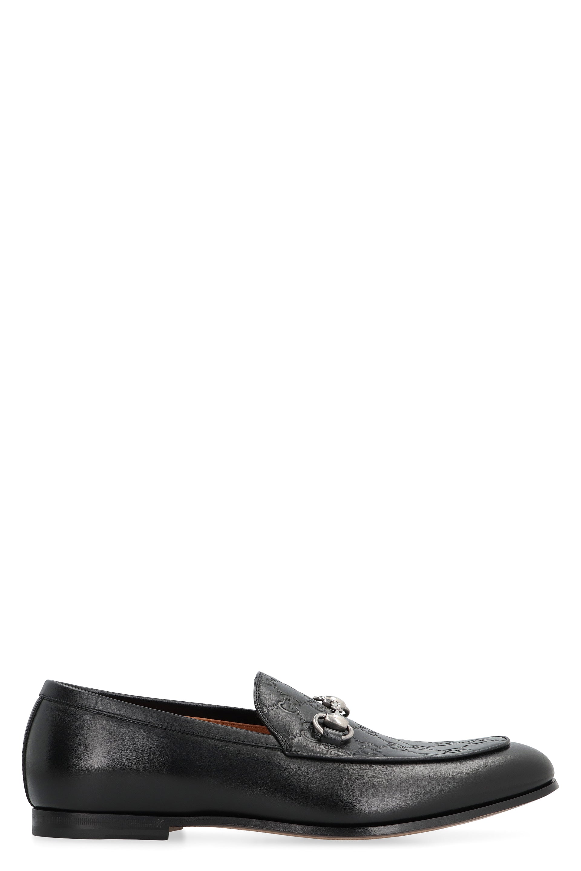 GUCCI Men's Classic Leather Loafers with Metal Bit Banlieue91