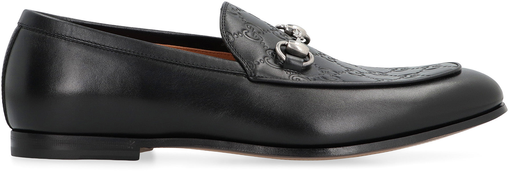 GUCCI Men's Classic Leather Loafers with Metal Bit Banlieue91