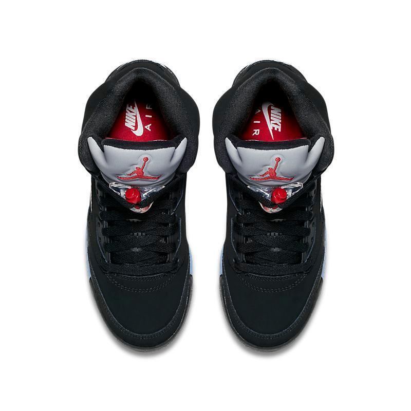 Air Jordan Retro 5 Black Metallic Silver Banlieue91
