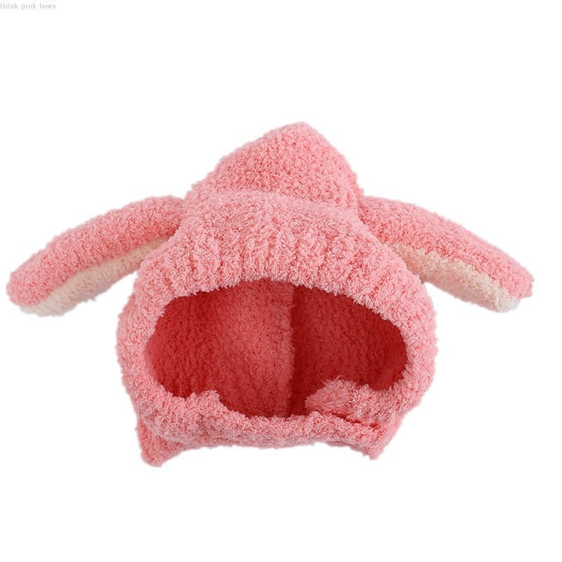 Baby Hat Warm In Autumn And Winter Baby Rabbit Ears Plush Korean Version Ear Cap Baby Hat Cute V.I.P Digital Presence