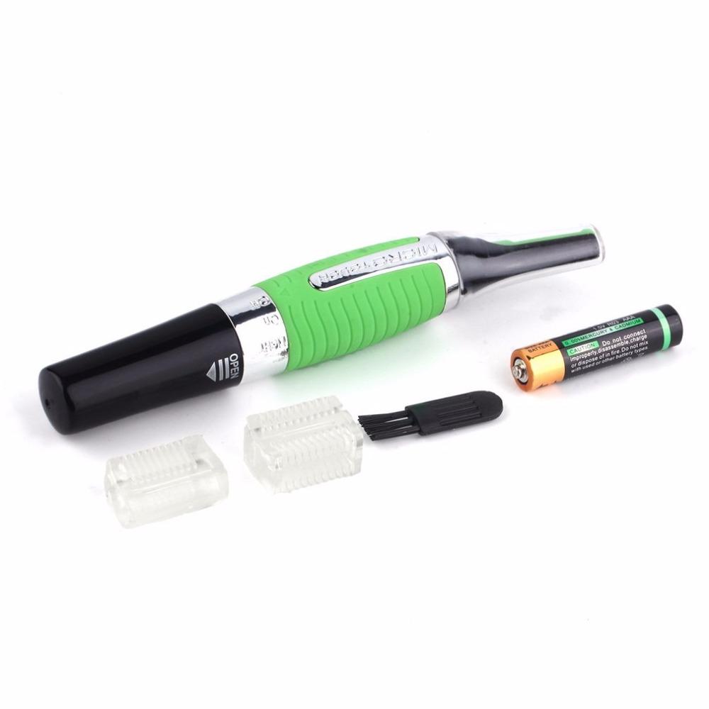 Micro Precision Eyebrow Ear Nose Trimmer Removal Clipper Shaver Personal Electric Built In LED Light Face Care Hair Trimmer