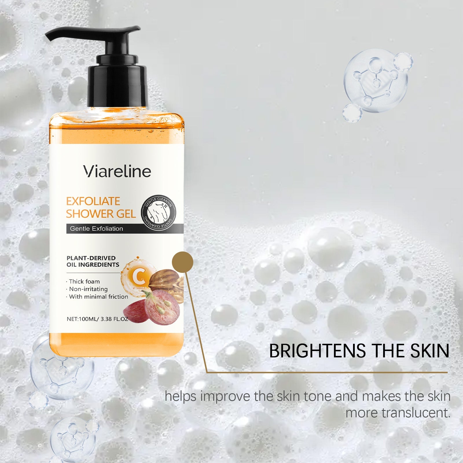 Exfoliating Cleanser Moisturizes Gently Exfoliating Body Wash With A Silky, Refreshing Touch