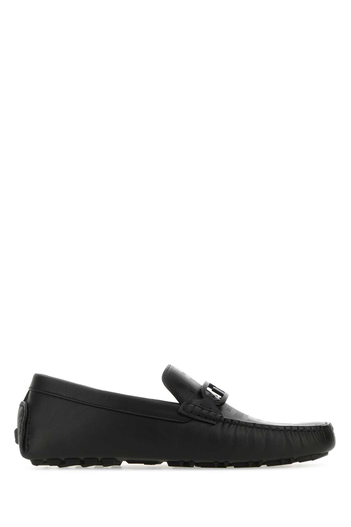 FENDI Leather Diver O Lock Loafers Banlieue91