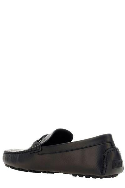FENDI Leather Diver O Lock Loafers Banlieue91