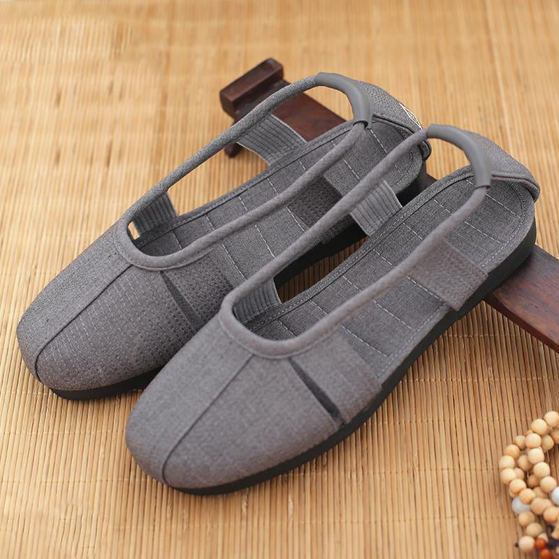 Monk Shoes Single Shoes Arhat Shoes Men's Cloth Top Cotton Shoes Monk Light soled Meditation Shoes V.I.P Digital Presence