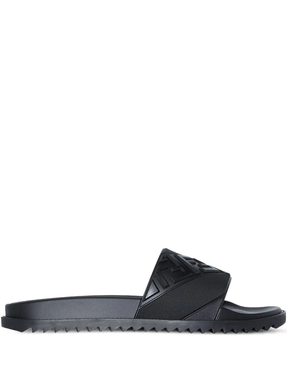 FENDI High Strap Slide Sandals with Embossed FF Motif for Men Banlieue91