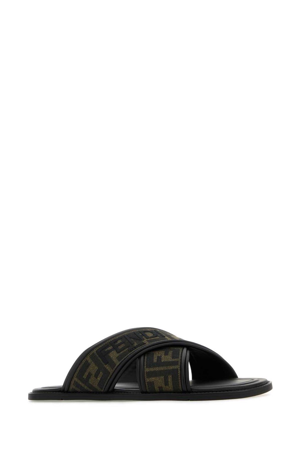 FENDI Embroidered Canvas Fussbett Slippers for Men Banlieue91