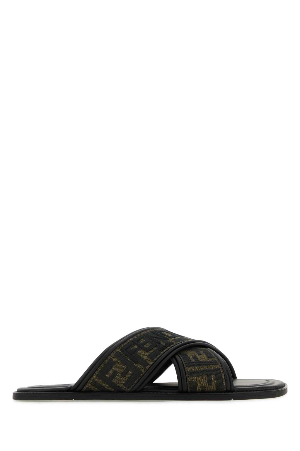 FENDI Embroidered Canvas Fussbett Slippers for Men Banlieue91