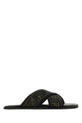 FENDI Embroidered Canvas Fussbett Slippers for Men Banlieue91
