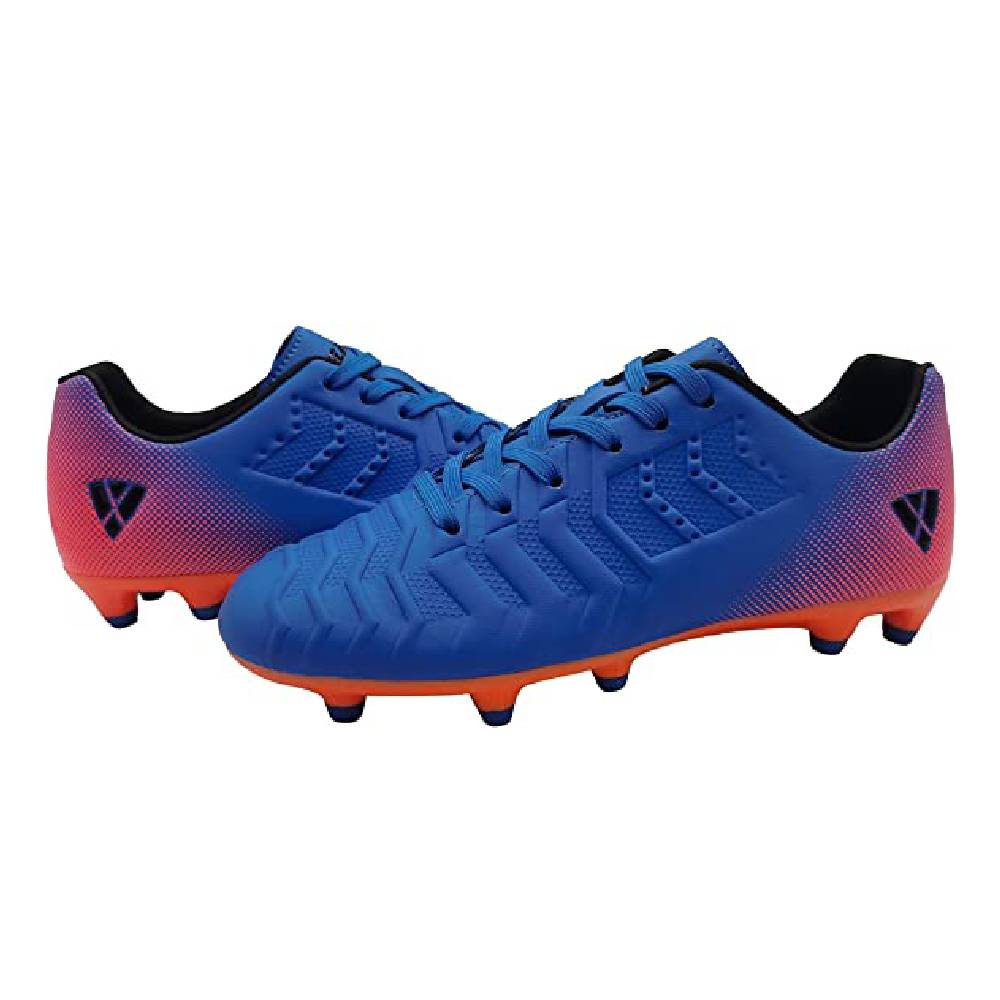 Laguna Junior Kids Firm Ground Soccer Cleats – Royal Blue/Orange