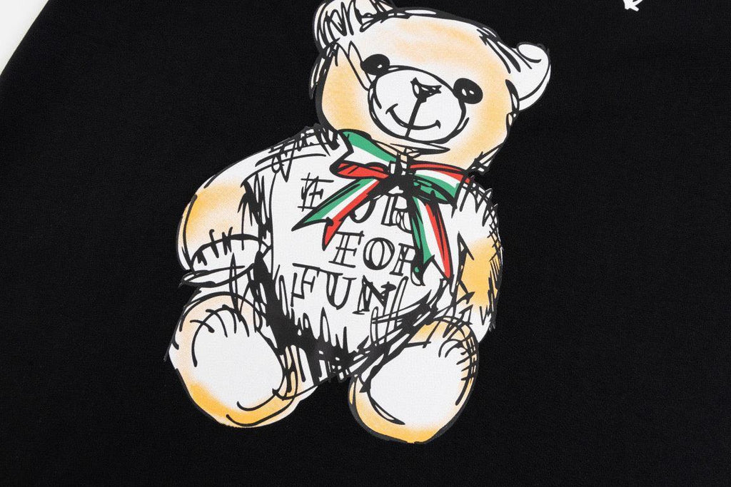 Moschino Teddy Bear T-Shirt Without Collar 'Black' Banlieue91