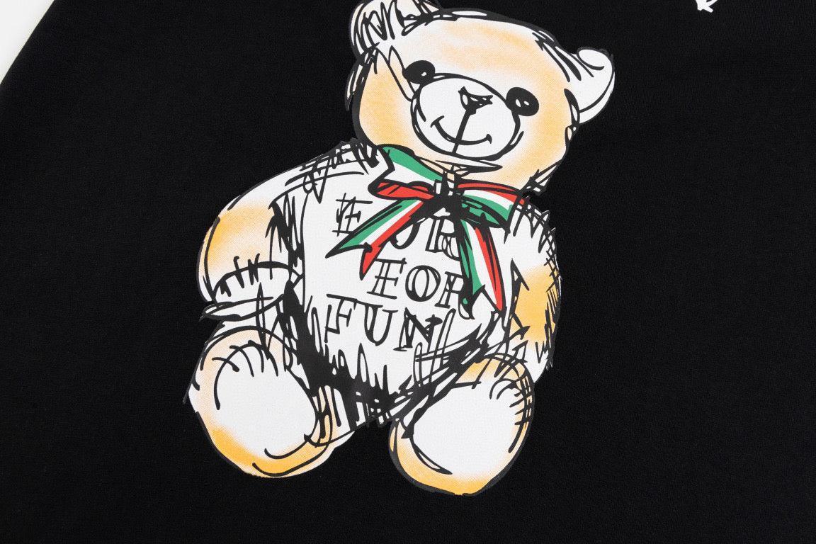 Moschino Teddy Bear T-Shirt Without Collar 'Black' Banlieue91