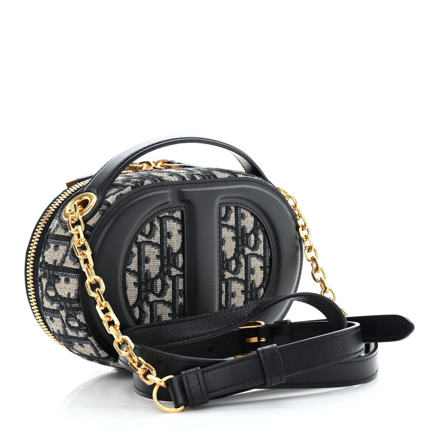 Christian Dior Signature Oval Camera Bag Calfskin with Embossed CD Signature Banlieue91