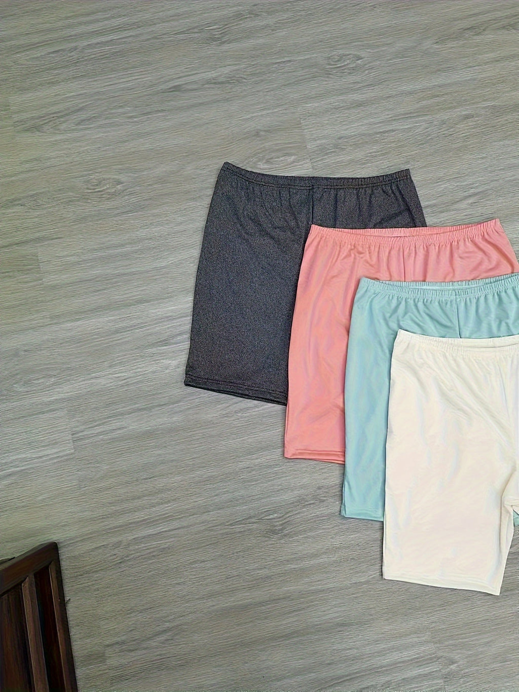 Plus Size Womens Comfy Elastic Waist Sleep Shorts 4Pack