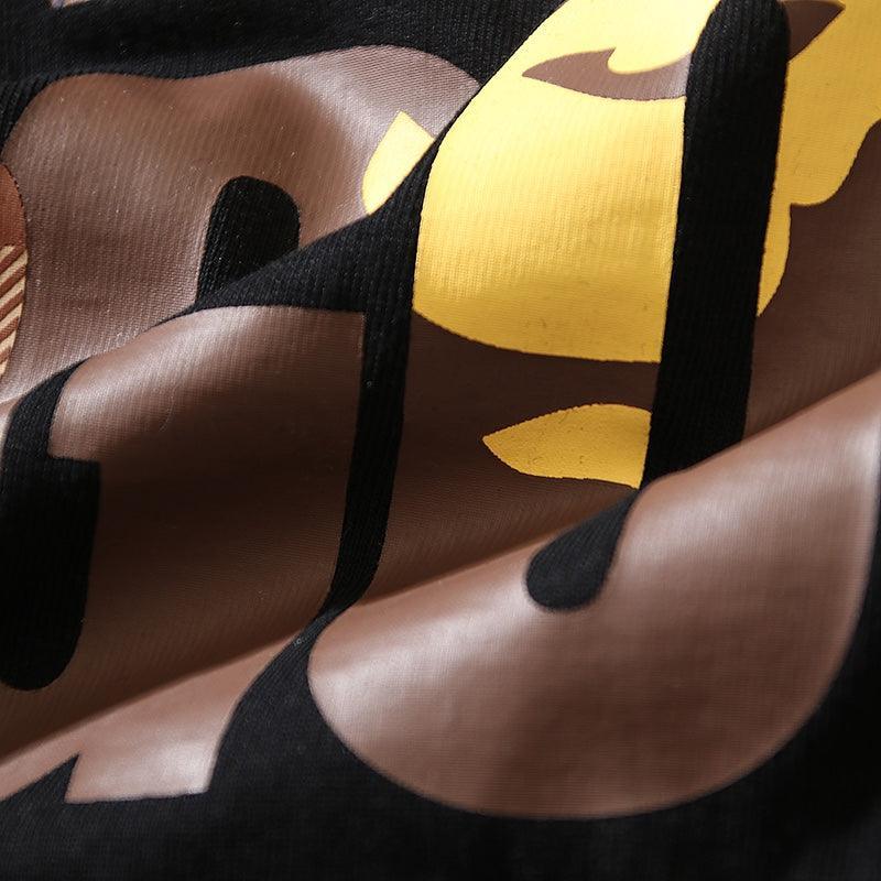 Bathing Ape Black World Gone Mad T-Shirt without Collar Banlieue91