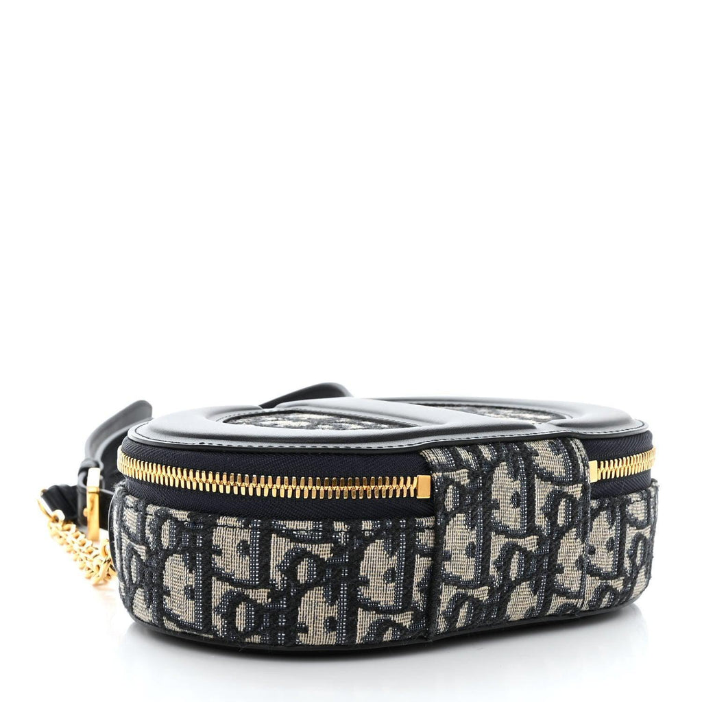 Christian Dior Signature Oval Camera Bag Calfskin with Embossed CD Signature Banlieue91