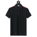 Moncler Black T-Shirt with Collar Banlieue91