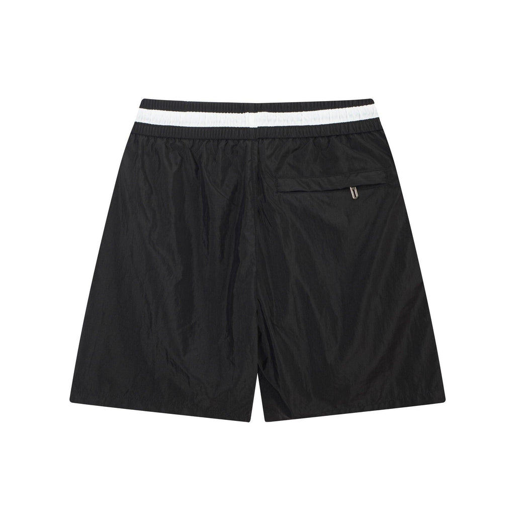 Burberry Men's Striped Cotton Knit Basketball Shorts 'Black' Banlieue91