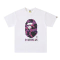 Bathing Ape White T-Shirt without Collar Banlieue91