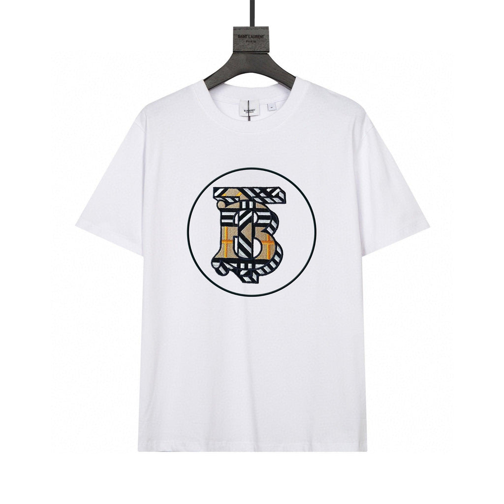Burberry T-Shirt Without Collar 'White & Beige' Banlieue91