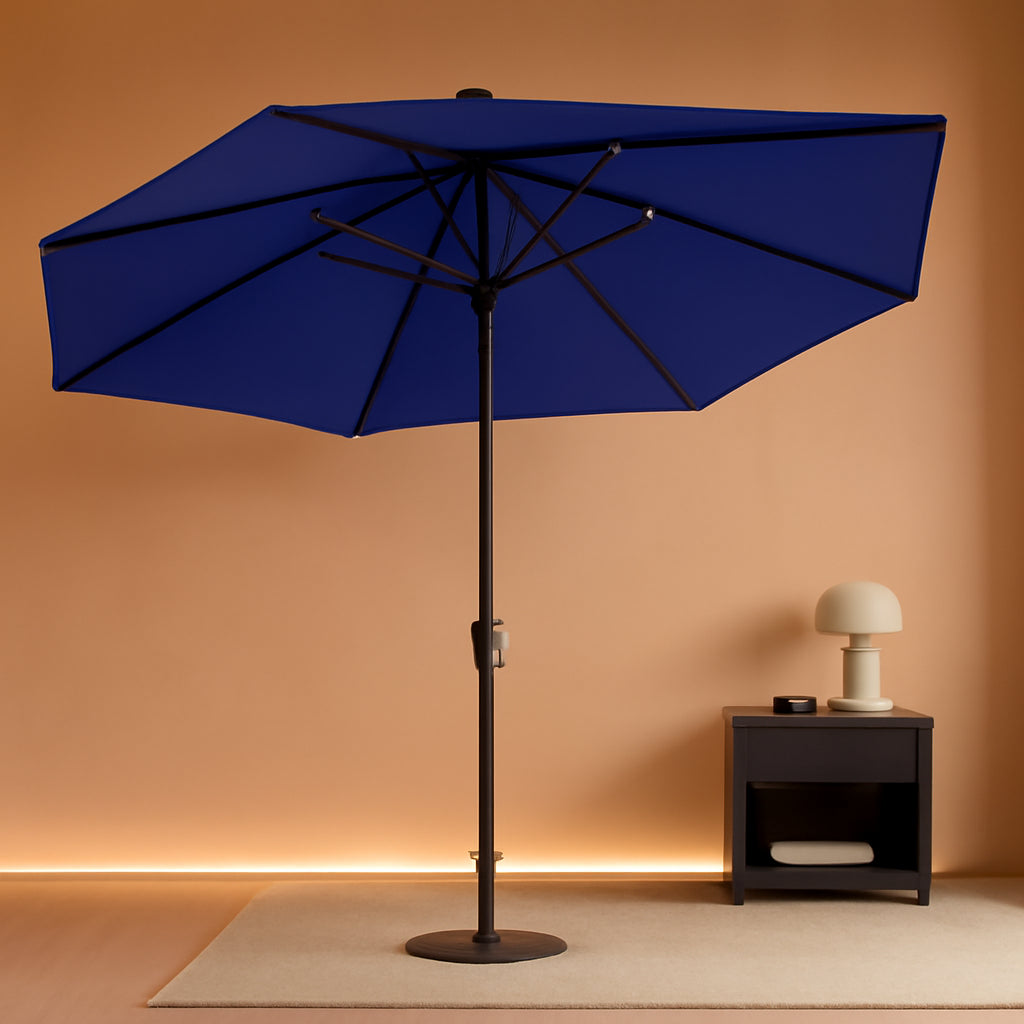 Rectangular Patio Umbrella 6.5x10 Ft Tilt UV Protection