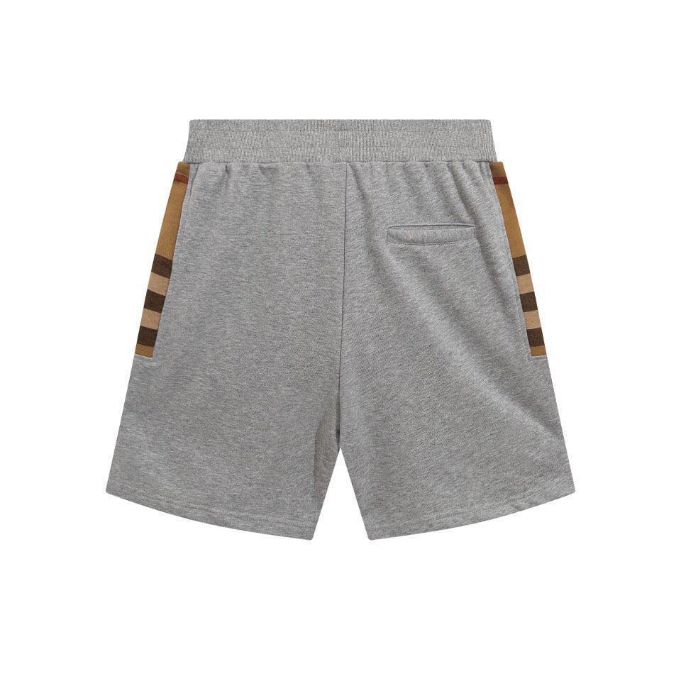 Burberry Men's Striped Cotton Knit Basketball Shorts 'Grey' Banlieue91