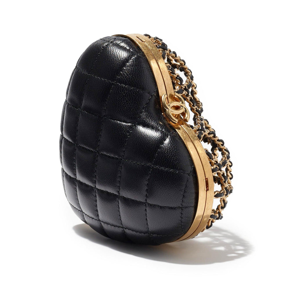 Chanel 2023 CC Heart Minaudiere Bag