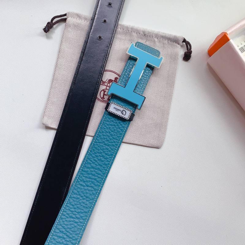 Hermes Men Blue Buckle Belt 'Blue' Banlieue91
