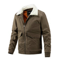Men's Plus Size Thin Cotton Jacket Casual Workwear