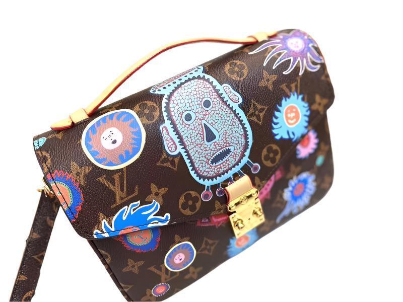 LOUIS VUITTON LV GHW Pochette Metis 2 Way Shoulder Bag Monogram Brown Banlieue91