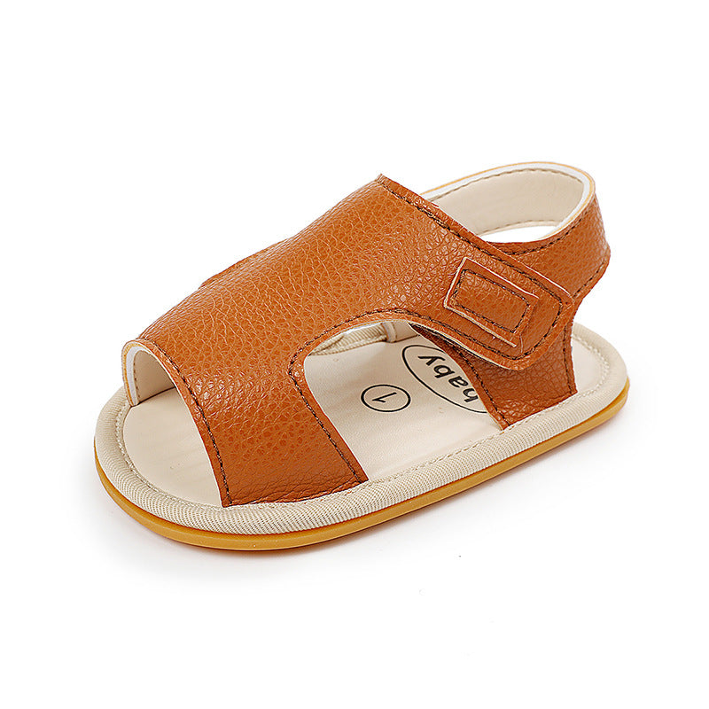 Baby Boy Summer Sandals Rubber Sole Breathable Toddler Shoes 0-3-6-9-12 Months Shoes