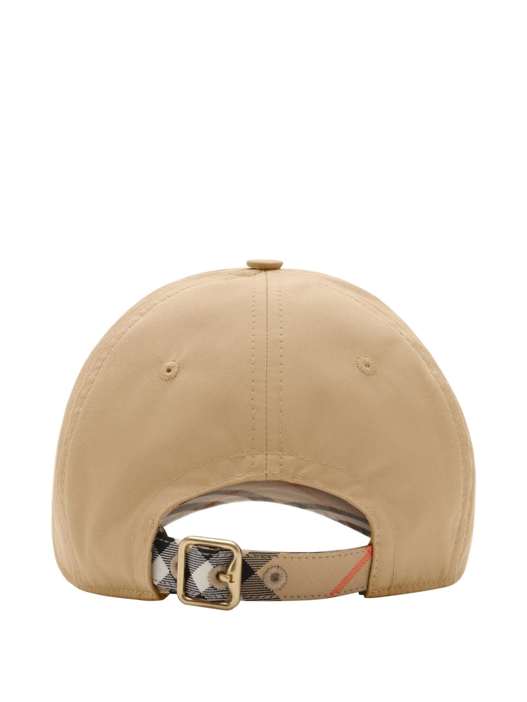 BURBERRY Gabardine Baseball Cap with Embroidered Design - Adjustable Fit