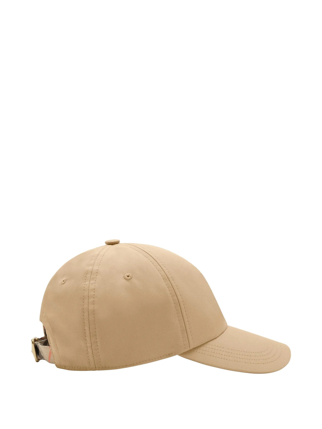 BURBERRY Gabardine Baseball Cap with Embroidered Design - Adjustable Fit