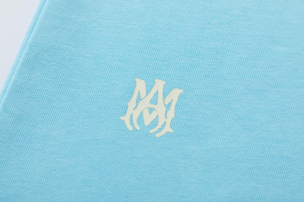 Amiri 23 Blue T-Shirt Without Collar Banlieue91
