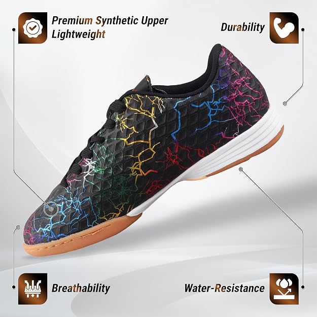 Vizari Zodiac Junior Indoor Soccer Shoes – Black Vizari Sports