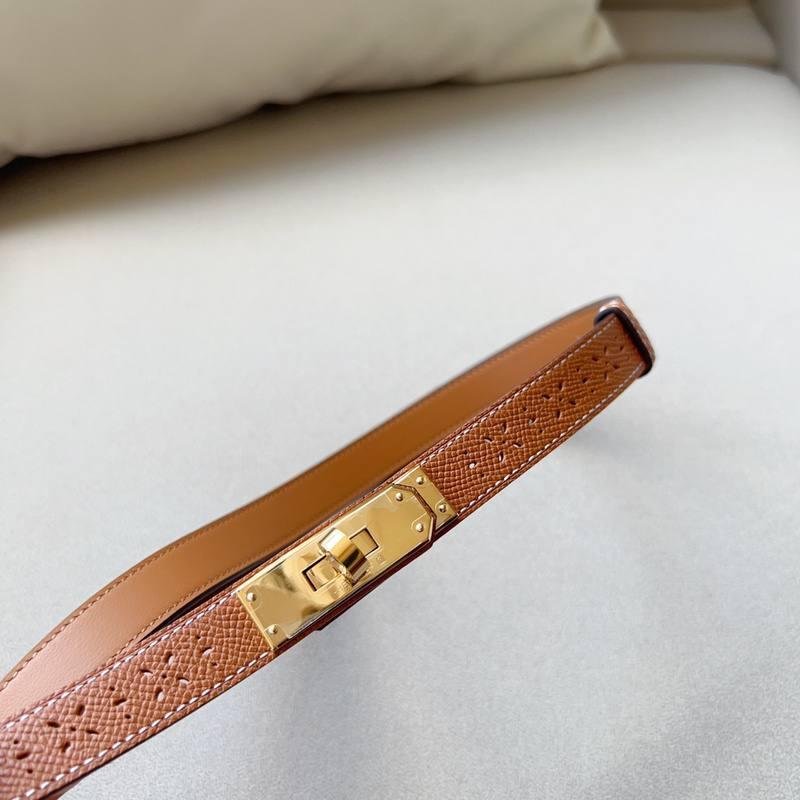 Hermes Men Gold Buckle Belt 'Brown' Banlieue91