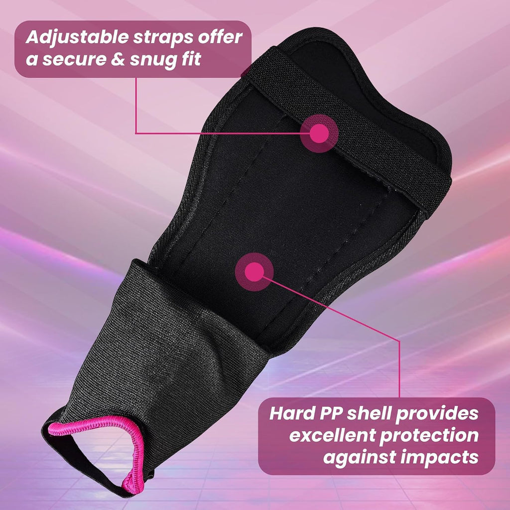 Vizari Napoli Soccer Shin Guards – Black/Pink Vizari Sports