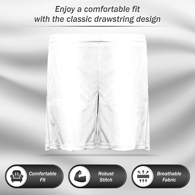 Vizari Dynamo Soccer Shorts - White Vizari Sports