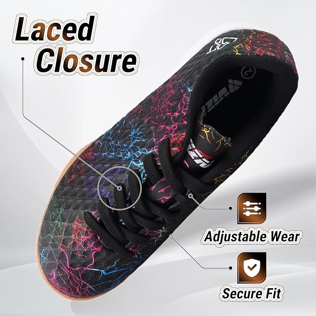 Vizari Zodiac Junior Indoor Soccer Shoes – Black Vizari Sports