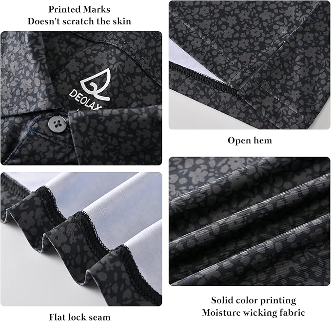 DEOLAX Mens Polo Shirts Fashion Print Mens Golf Shirt Dry Fit Mens Golf Polo Short Sleeve Quick Dry Funny Golf Shirt for Men IronWave Fitness