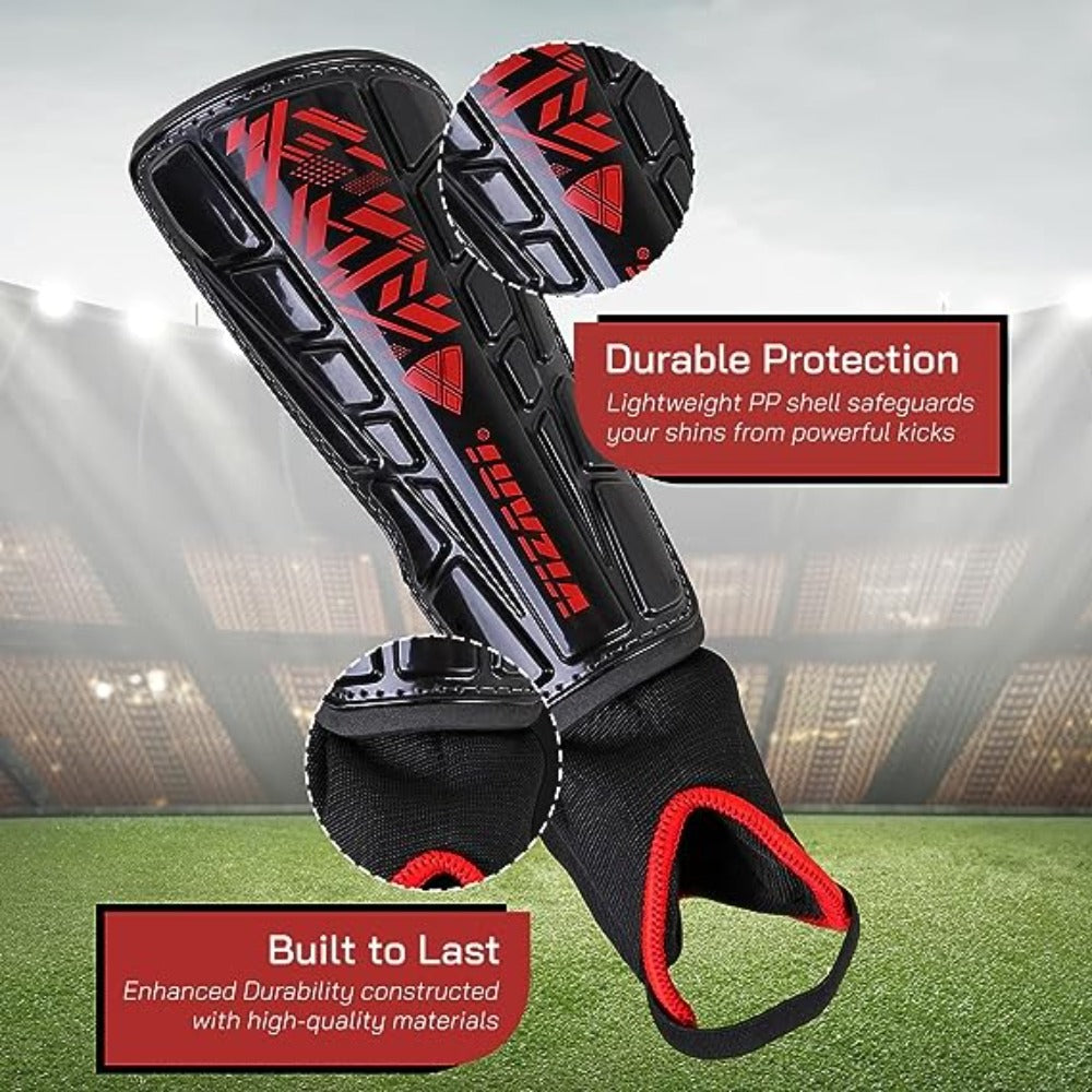 Malaga Soccer Shin Guards with Adjustable Straps