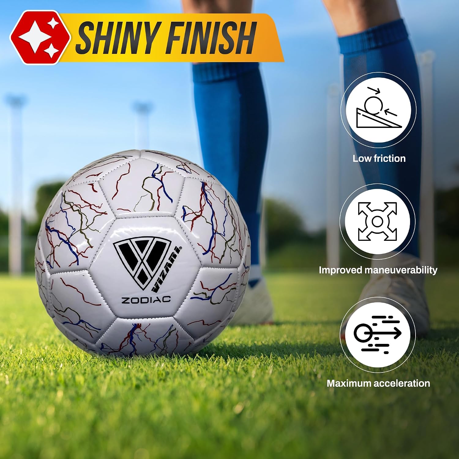 Vizari Mini Zodiac Soccer Ball – White Vizari Sports
