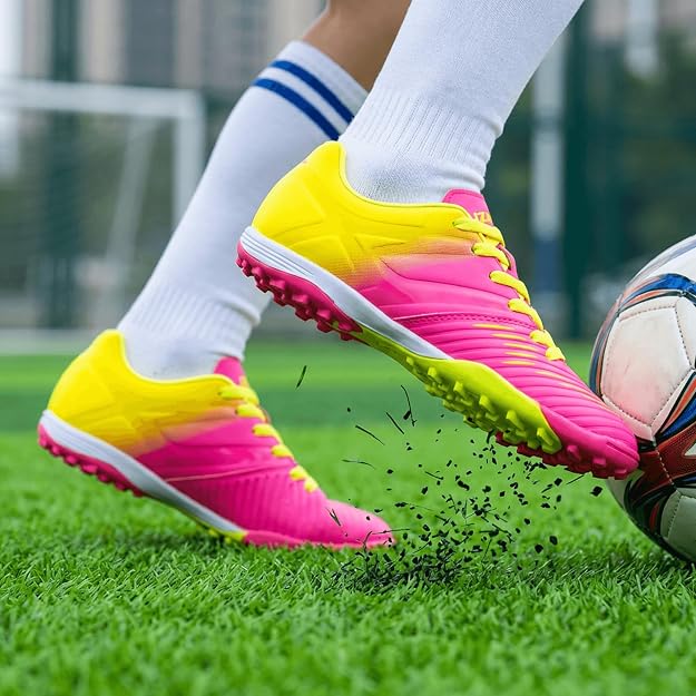 Vizari Liga Turf Soccer Shoes – Pink/Yellow Vizari Sports