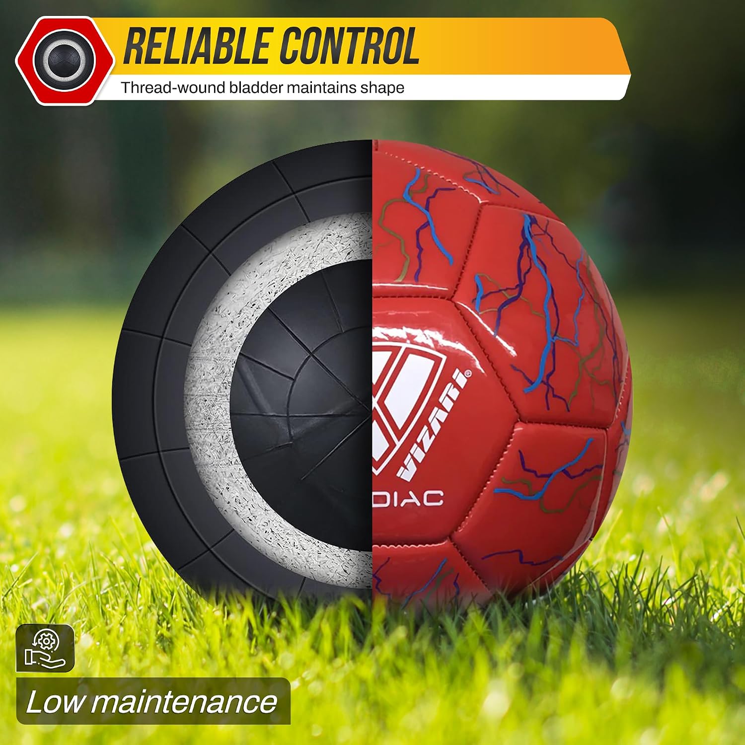 Vizari Zodiac Soccer Ball – Red Vizari Sports