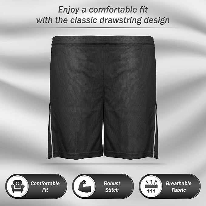 Vizari Dynamo Black Soccer Shorts Vizari Sports