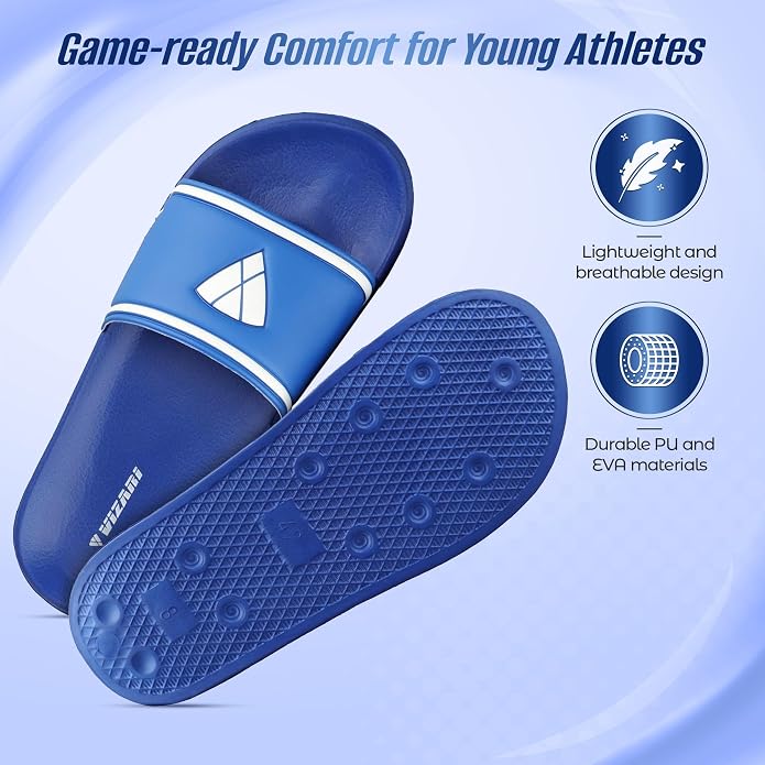 Vizari Youth Soccer Slide Sandals – Blue Vizari Sports